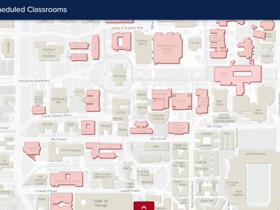 Map of Central Classrooms